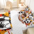 thumbnail image 5 of Erosebridal Colorful Ink Graffiti 7-Piece Twin Bedding Sets,Boys Football Soccer Bedding Comforter Set For Kids,Reversible, 5 of 7