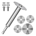 thumbnail image 1 of Inside Pipe Cutter, 1/4 Inch Hex PVC Plumbing Inside Cutter Internal Plastic Pipe Cutter Set (32mm x3, 44mm x1),1 set x internal pipe cutter,Silver, 1 of 7