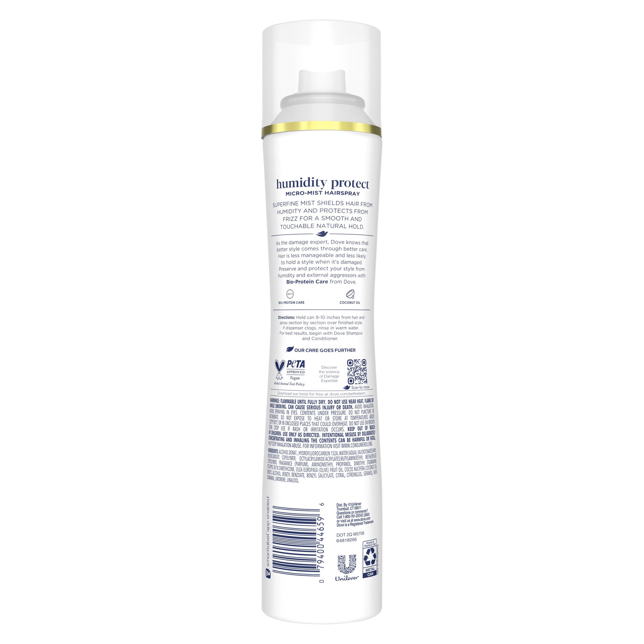 Dove Flexible Hold Styling Hairspray Protect Micro-Mist, 5.5 oz