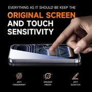 MAGIC JOHN 2 Pack Screen Protector for iPhone 16/iPhone 15 HD Clear Corning Tempered Glass Screen Saver Easy Installation