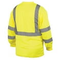 thumbnail image 2 of Pyramex Safety RLTS3110BX2 RLTS31B Series T-Shirt Hi-Vis Lime Long Sleeve - Black Bottom - Size 2X Large, 2 of 3