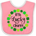 thumbnail image 3 of Inktastic Little Lucky Charm with Four-leaf Clovers Boys or Girls Baby Bib, 3 of 4