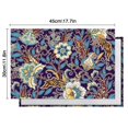 thumbnail image 5 of Elegant Paisley Placemats Set of 6, Flax Linen Table Mats Featuring Heat Resistant Wrinkle Free Finish with Colorful Bohemian Retro Floral and Mandala Designs, 5 of 5