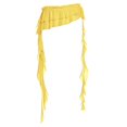 thumbnail image 5 of ManxiVoo Wrap Waist Lace Trim Layered Skirt with Scarf Belt Tie for Women Asymmetrical Style, 5 of 5