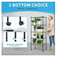 thumbnail image 4 of Heavy Duty 5-Tier Shelving Units Adjustable, 65 "D x 14" W x 30 "H Wire Shelf with 1000 lbs Capacity, Black, 4 of 6