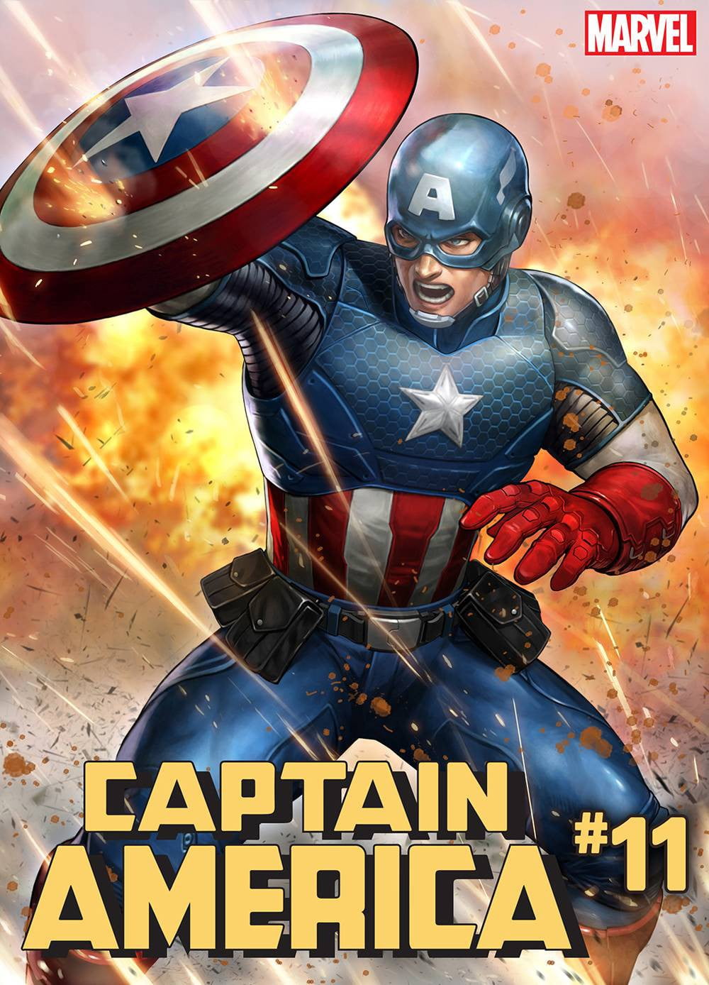 Marvel Captain America 11 Battle Lines Variant Cover Walmart Com