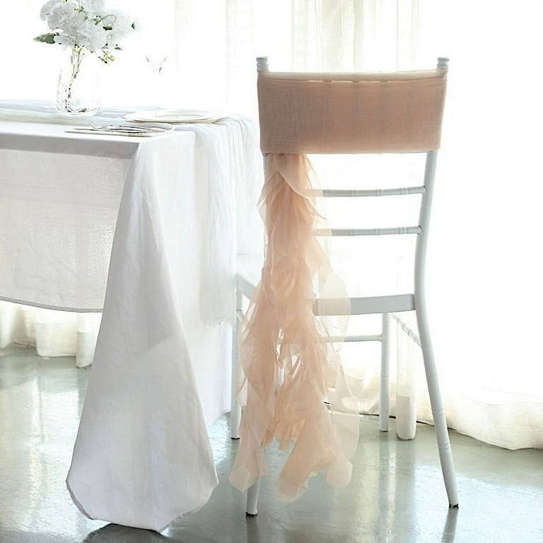 Chiffon store chair covers