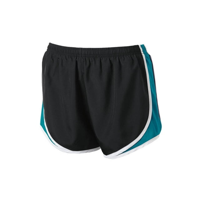 Gravity Threads Womens Cadence Athletic Shorts - Black/Tropic Blue/White - X-Large