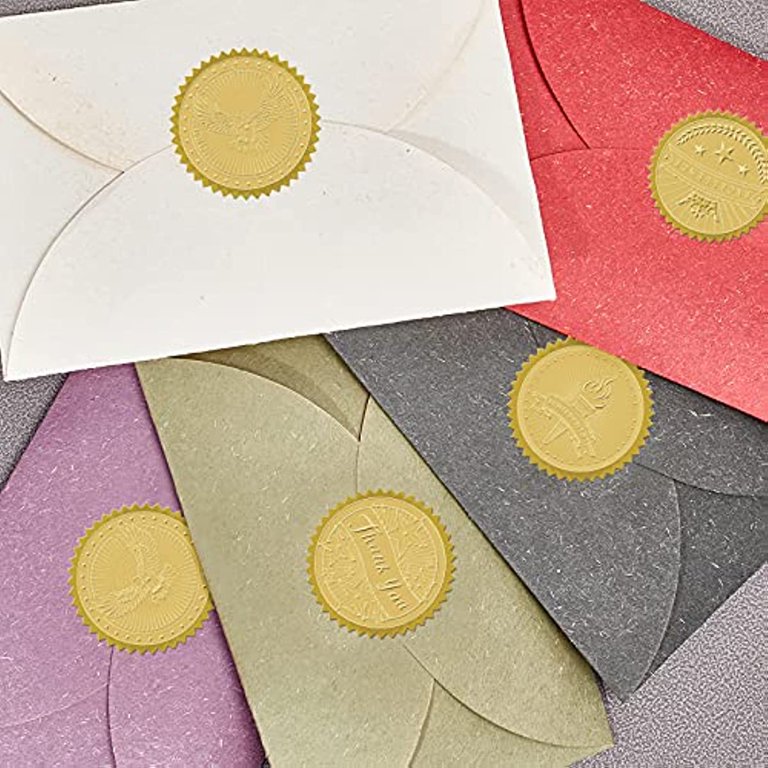 300 Pieces Rose Gold Foil Stickers - Embossed Heart & Garland Seals For Envelopes, Wedding, Cards