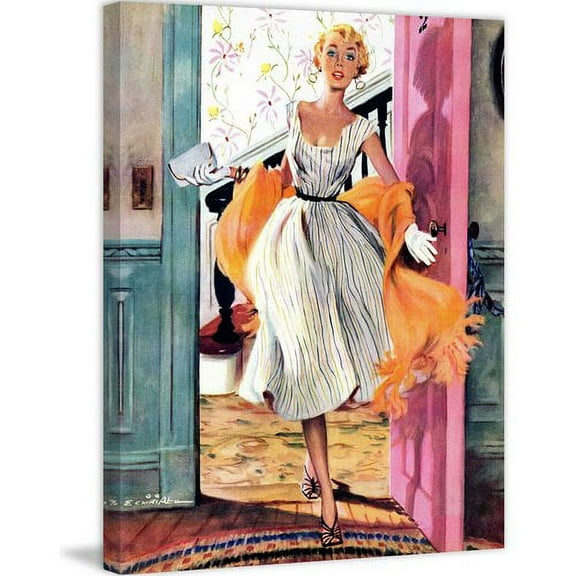 Marmont Hill "The Lady's Future" by Ernest Chiriaka Painting Print on Canvas