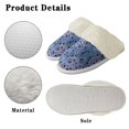 thumbnail image 6 of Chririnla Puppy Paw Fuzzy Slippers Women Closed Toe Non-Slip Purple Plush Slippers Men Indoor Slippers with Fur Edges House Shoes for Winter Bedroom, 6 of 7