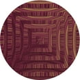 thumbnail image 1 of Ahgly Company Indoor Round Patterned Chestnut Red Area Rugs, 5' Round, 1 of 6
