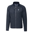 thumbnail image 2 of Men's Cutter & Buck Heather Navy Villanova Wildcats Mainsail Sweater-Knit Full-Zip Jacket, 2 of 3