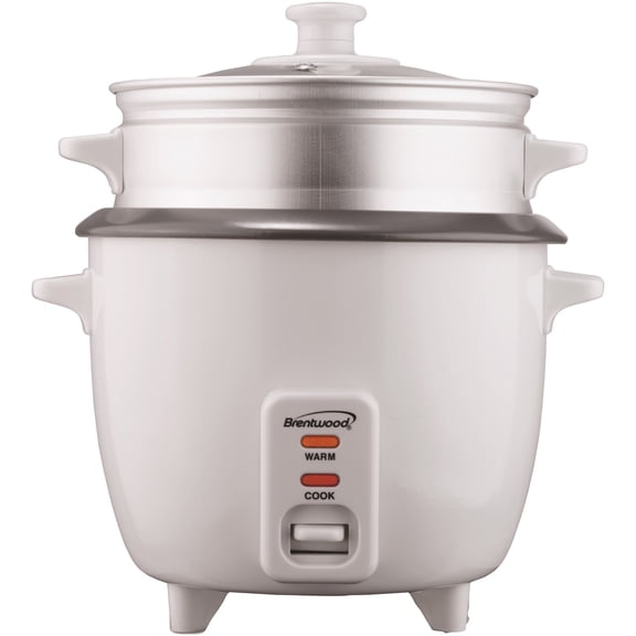 Brentwood 900-Watt 15-Cup Rice Cooker with Food Steamer