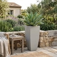 thumbnail image 3 of Ecobo 35.4 inches Eco-Friendly Rectangular Pot Planter, Capri Indoor/Outdoor use, Durable, Versatile & Lightweight, Designed by Brazilian Artisans, Contemporary All-Weather Design – Grey, 3 of 7