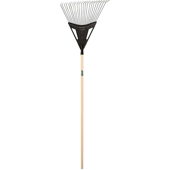UnionTools Lawn and Leaf Rake 20 in Poly-Steel Blade 48 in Hardwood Handle (760-64025)