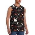 thumbnail image 2 of Pofeuu Animal Koi Fish Print Men's Muscle T-Shirt, Sleeveless, Muscle Tank, Classic Muscle Tee Top For Men Casual Sleeveless Muscle T-Shirt Trendy Clothes-3X-Large, 2 of 7