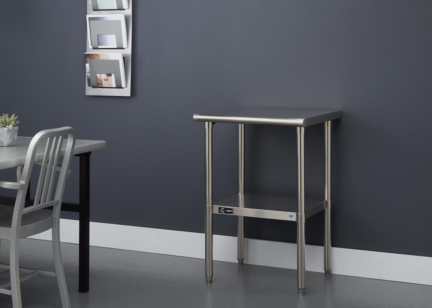 TRINITY EcoStorage™ NSF Stainless Steel Prep Table