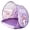 Purple, variant on Automatic Pop Up Beach Tent, Cartoon Animal Print Instant Setup Sun Shelter, UPF UV Protection Portable Foldable Play Tent With Mesh Windows(Pink)