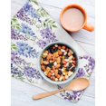 thumbnail image 3 of Purple Weeping Flowers Kitchen Dish Towels for Drying Dishes Set of 4, Spring Floral Elegant Pastoral Waffle Weave Microfiber Hand Tea Bathroom Towels Quick Dry & Absorbent Towel 12x12, 3 of 7