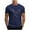 Dark Blue, variant on Yuanlook Men's Regular Fit Simple Line Dog Fist Bump Crew Neck Top, Airy Quick Dry Fabric Pet Owner Vacation Daily Layering Tee S-5XL