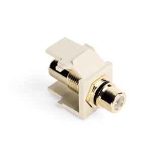 Leviton Quickport Jack Black/Almond 40830-BAE