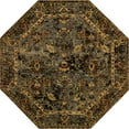 thumbnail image 2 of Rugs.com Saturn Collection Rug – 8 Ft Octagon Blue Medium Rug Perfect For Living Rooms, Kitchens, Entryways, 2 of 9