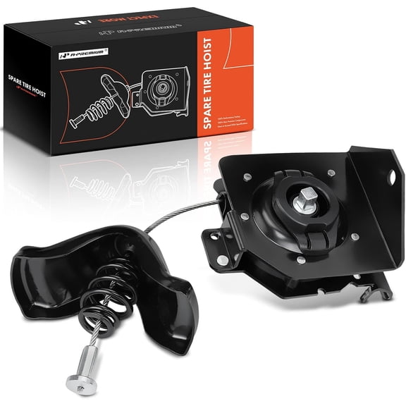 A-Premium Spare Tire Hoist Spare Tire Winch Carrier Compatible with Chevrolet Silverado & GMC Sierra 1500 2019-2020, 1500 HD 2003 2005-2006, 1500 HD Classic 2007, 2500 HD 3500HD 2011-2019