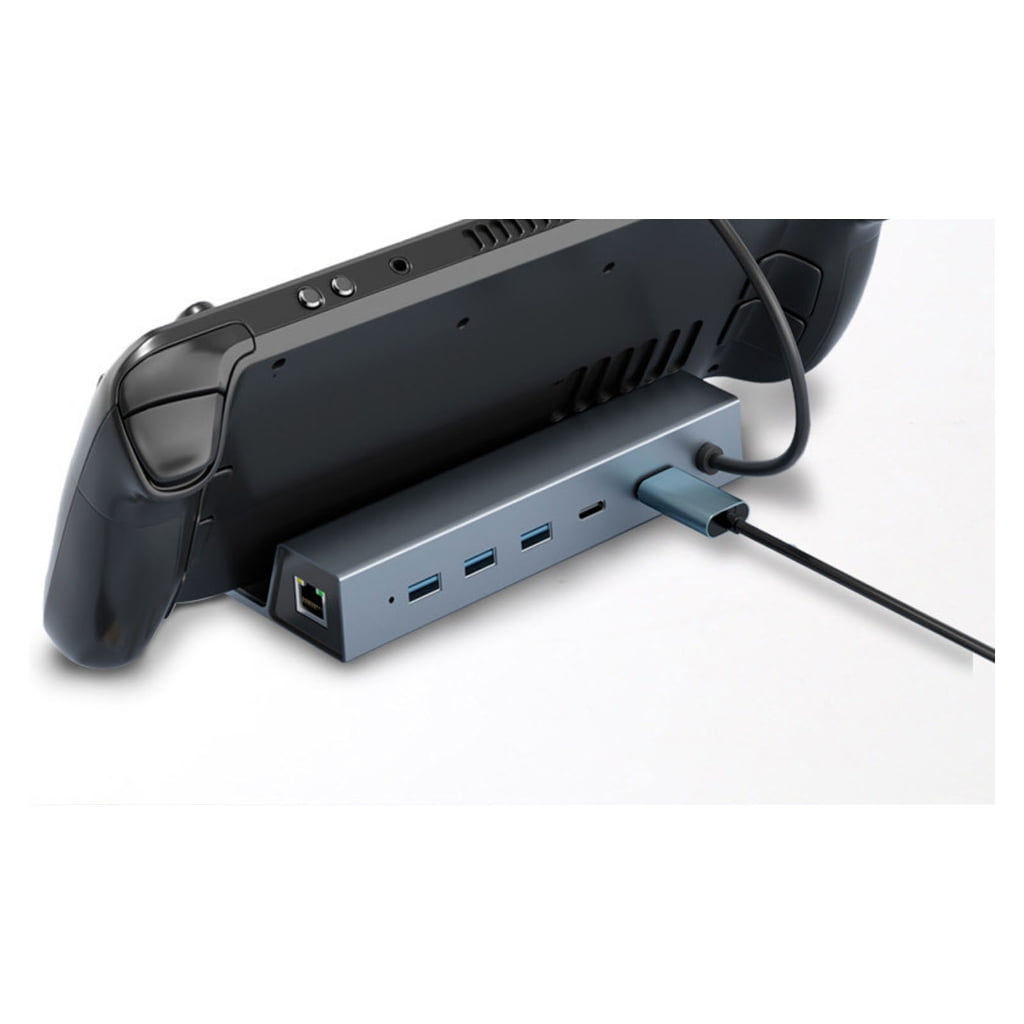 Upgrades Aluminum USB C Dock 4K 60Hz Output Gigabit Ethernet Multiple Device Connection Simple to Operate for Gaming