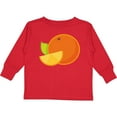 thumbnail image 3 of Inktastic Orange Fruit Boys or Girls Long Sleeve Toddler T-Shirt, 3 of 5
