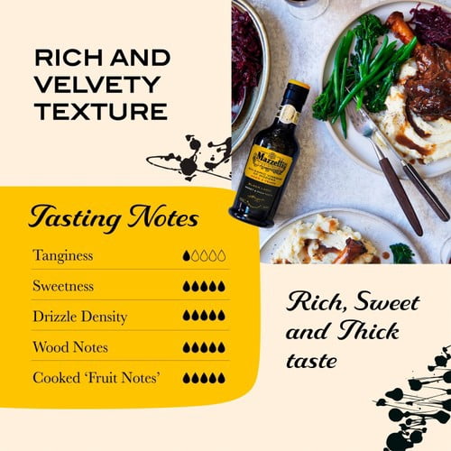 Mazzetti Aged Balsamic Vinegar Black Label 5 Leaf 250ml, British Import (Pack of 2)