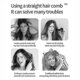 thumbnail image 3 of Wireless Hair Straightening Comb - Portable Electric Detangling Hairbrush, Ideal for Birthday Gift Present, 3 of 5