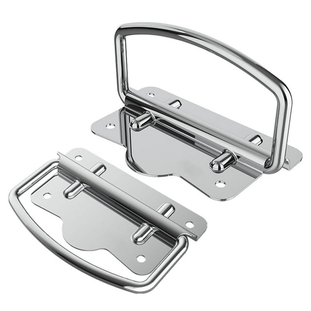 2 uds anillos tiradores plegables mayimx herramienta de Hardware anillos de tracción resistentes 8 cm x 55 cm