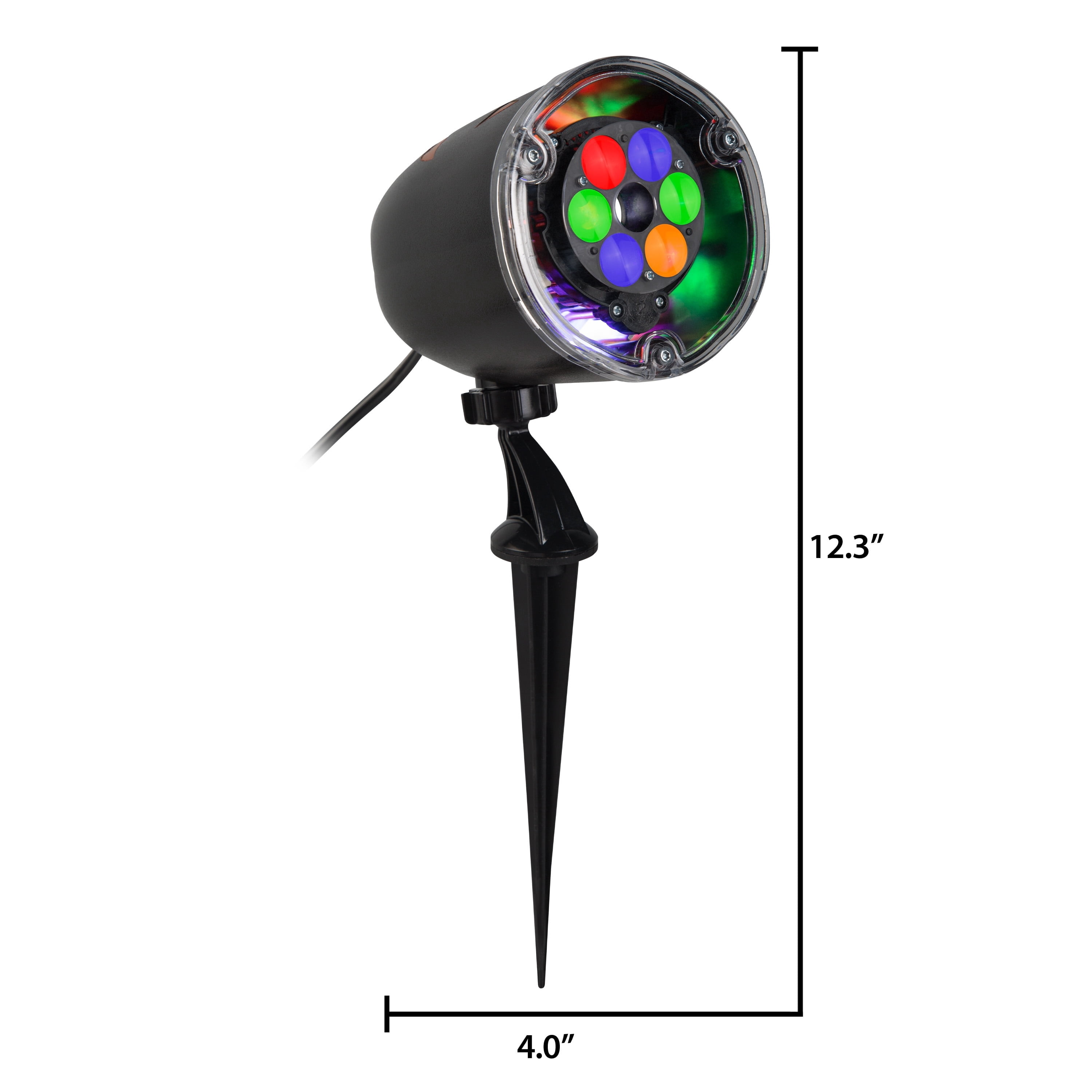 Halloween Lightshow Projection Illuminations Haunted House with Ghosts