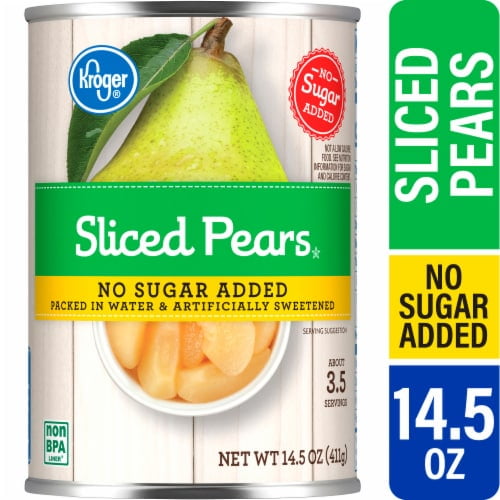2X - KR Canned Sliced Pears No Sugar Added 14.5 oz