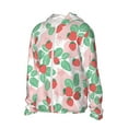 thumbnail image 2 of Pofeuu Strawberry Print Sun Protection Outdoor Lightweight Full Zip UV Cooling Hoodie Long Sleeve Summer Clothing for Outdoor Hiking-X-Large, 2 of 5