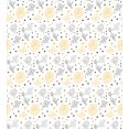 thumbnail image 3 of Grey and Yellow Duvet Cover Set, Grunge Sketchy Romantic Roses Leaves Cotton Flowers with Dots Image, Decorative 2 Piece Bedding Set with 1 Pillow Shams, Twin Size, Yellow Grey White, by Ambesonne, 3 of 3