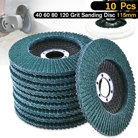 Dewalt Steel Grinding Wheel - 10x Flap Discs Angle Grinder 115mm (4.5