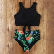 WREESH Ensemble de bikini push-up imprimé pour femme maillot de bain maillot de bain maillots de bain vêtements de plage