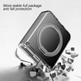 thumbnail image 4 of for Samsung Galaxy Z Flip 7 FE/Z Flip 6 Case Magnetic with Hinge Protection &Kickstand [Compatible with MagSafe],Magnetic Ring Stand Slim Phone Case Cover,Clear, 4 of 13