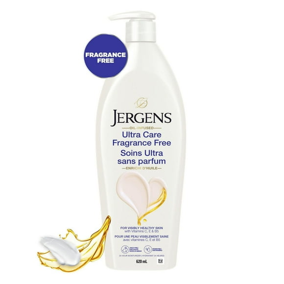 Hydratant pour le corps Soins Ultra sans parfum pour la peau sèche de Jergens (620mL)