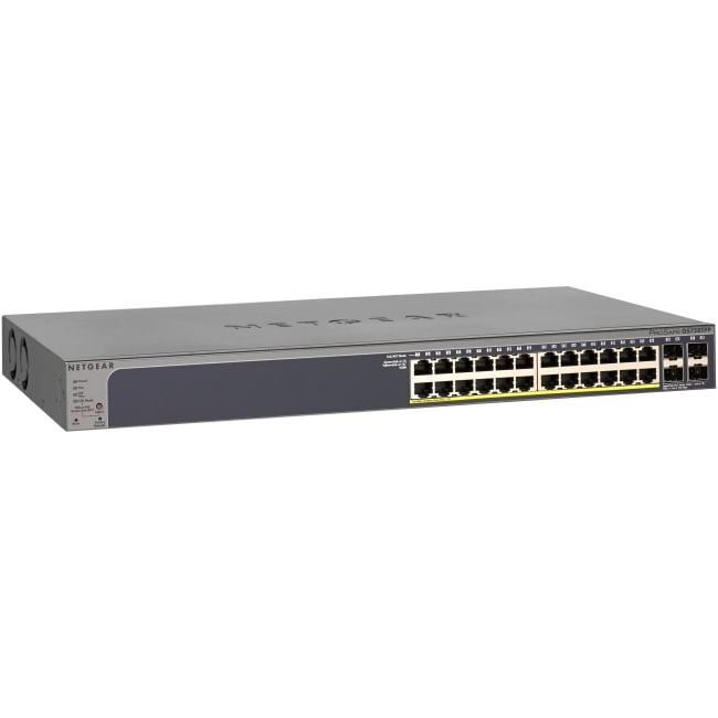 Netgear ProSafe GS728PP 24-Port Gigabit PoE Smart Switch w 4 SFP Ports by NETGEAR