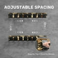thumbnail image 2 of Blacksmith Wall Mount Heavy Duty Stainless Steel Display Rack for 8 Slot,Yellow, 2 of 6