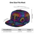 thumbnail image 6 of Balery Baseball Cap Flat Bill Hats for Men Adjustable Size for Running Workouts and Outdoor Activities All Seasons Dad Hat(Indian Mandalas Dragonfly ), 6 of 9