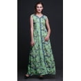 thumbnail image 2 of Bimba Floral Printed Front Slit Sleeveless Summer Spring Women Maxi PartyDress-Medium, 2 of 5