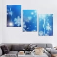 thumbnail image 4 of PRATYUS Ready to Hang 3 Piece Christmas Snowflake Canvas Wall Art Set 12x16x3pcs, 4 of 4