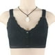 thumbnail image 2 of Gibobby Brasier con Cierre Frontal Push Up Ropa interior sexy con botones en la parte delantera para mujer Sin llantas Chaleco Sujetador de talla grande(Negro,X-Grande), 2 of 4
