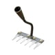 thumbnail image 3 of Removedor de rastrillo de jardín, mango ergonómico, jardinería, herramienta de desmalezado manual 6 dientes, 3 of 8