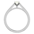 thumbnail image 4 of Diamond Engagement Ring For Women Emerald Solitaire 4-Prong GIA Certified 0.50 Carat 14K White Gold (K,I2), 4 of 7