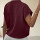 thumbnail image 5 of TaTaai Womens New Spring Summer Elegant Knitted Tops Casual Slim Fit Solid Color Printed Soft Comfy Fashion Daily Casual Outfits Blouses Gift, 5 of 6